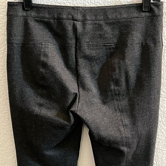 Vince Ponte Front Seam Riding Pants Zip Pockets Gray Size 8 - Picture 6 of 9